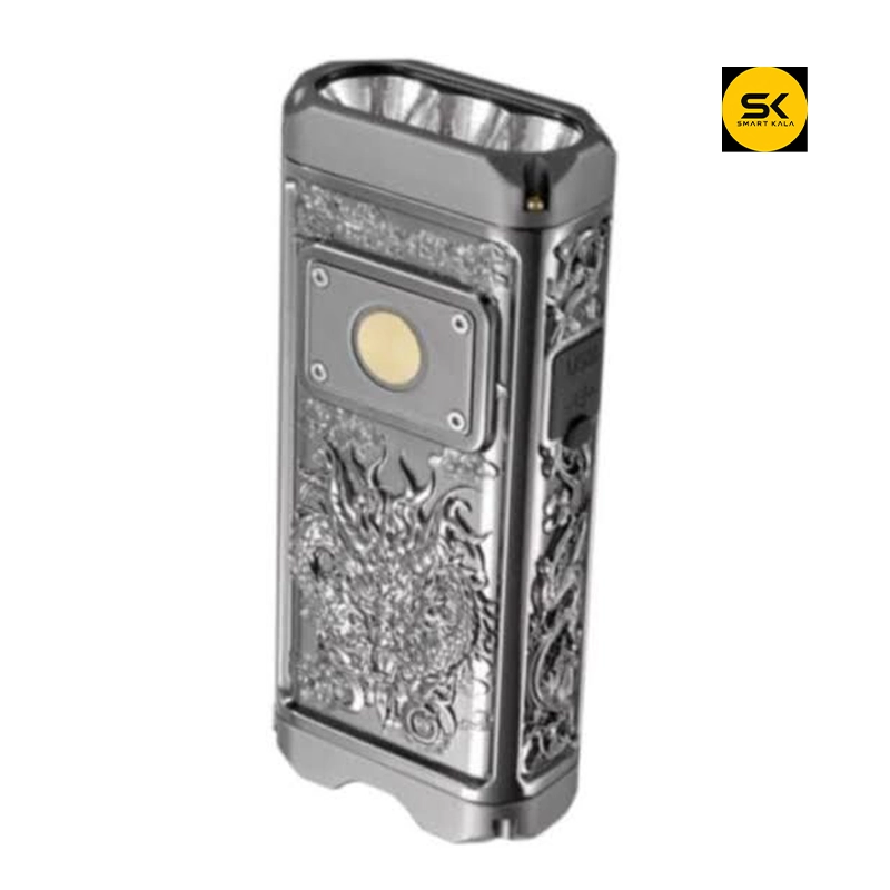 چراغ قوه دستی زینگارو مدل X01 با نور مهتابی - خاکستری