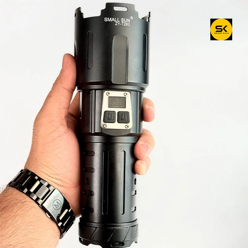 چراغ قوه دستی اسمال سان مدل T293 با رنگ نور مهتابی